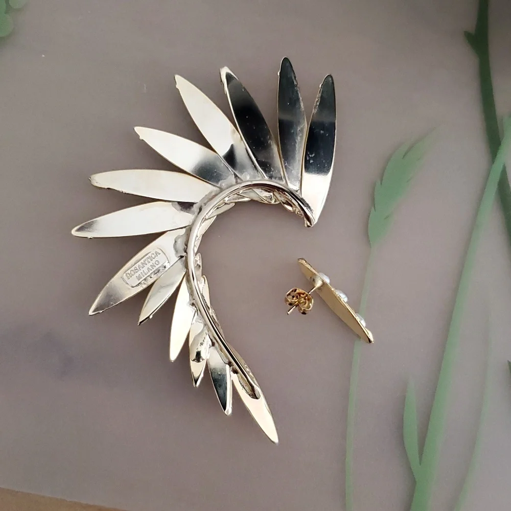 Rosantica "Apache" River Pearls Ear Cuff & Earring Set - Picture 5 of 9